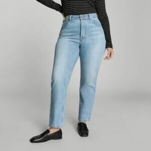 Everlane The Curvy Cheeky Straight Jean Reg length Sky Blue -size 23- NWT